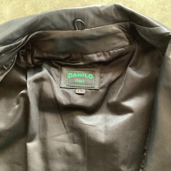 Vintage Danilo Italy Leather Trench Jacket - Picture 3 of 10